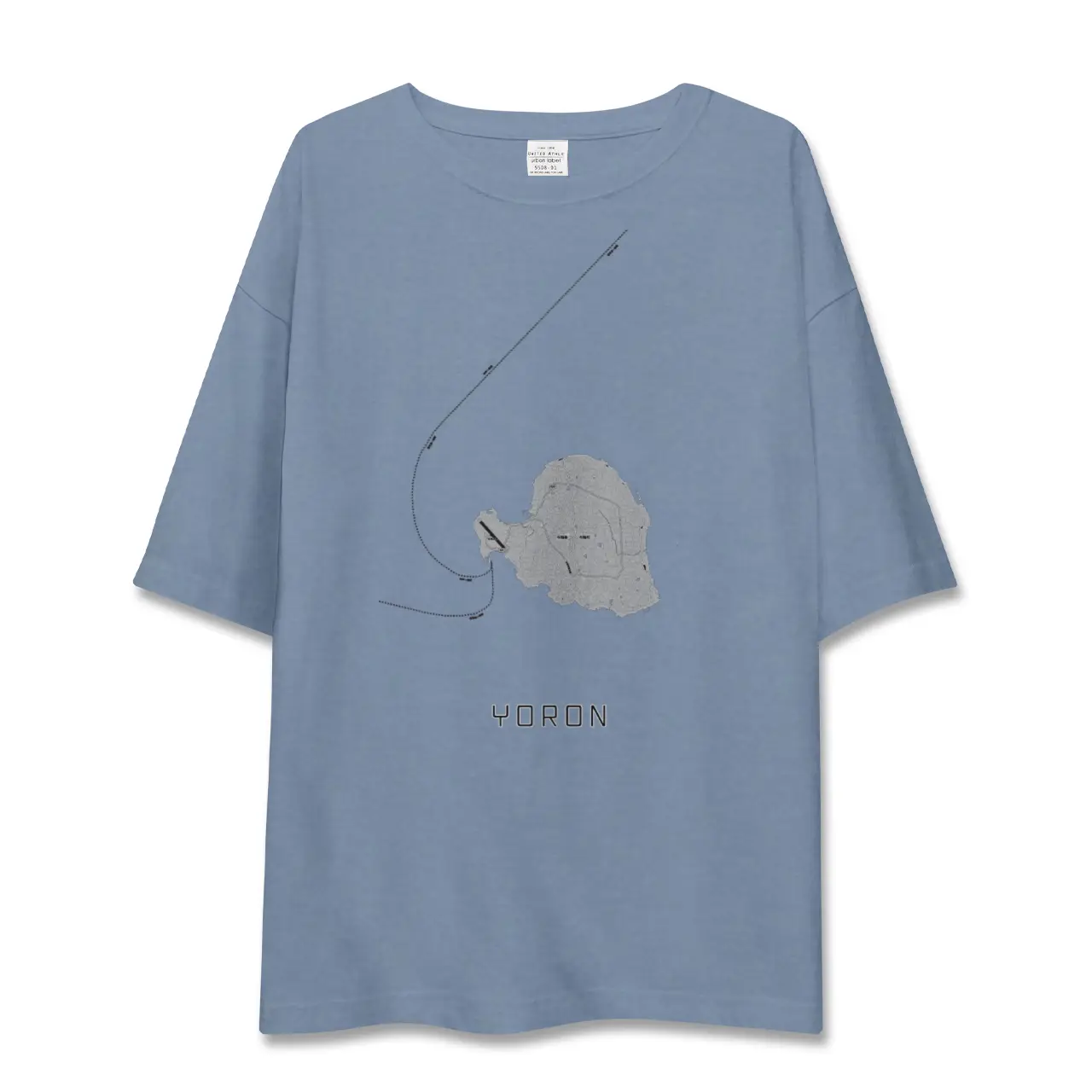 【与論（鹿児島県）】地図柄ビッグシルエットTシャツ
