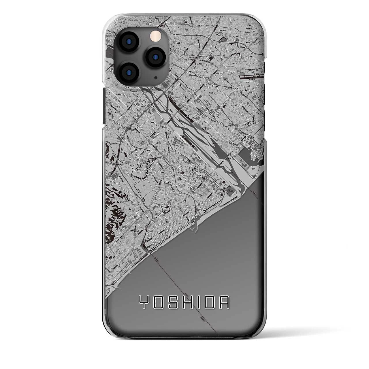 【吉田（静岡県）】地図柄iPhoneケース（クリアタイプ）