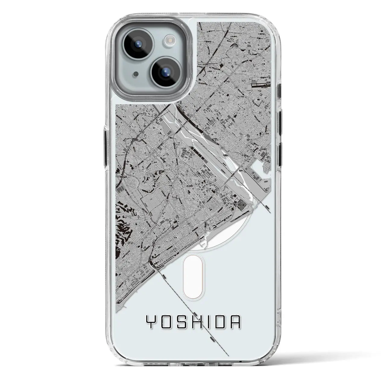 【吉田（静岡県）】地図柄iPhoneケース（MagSafeタイプ）