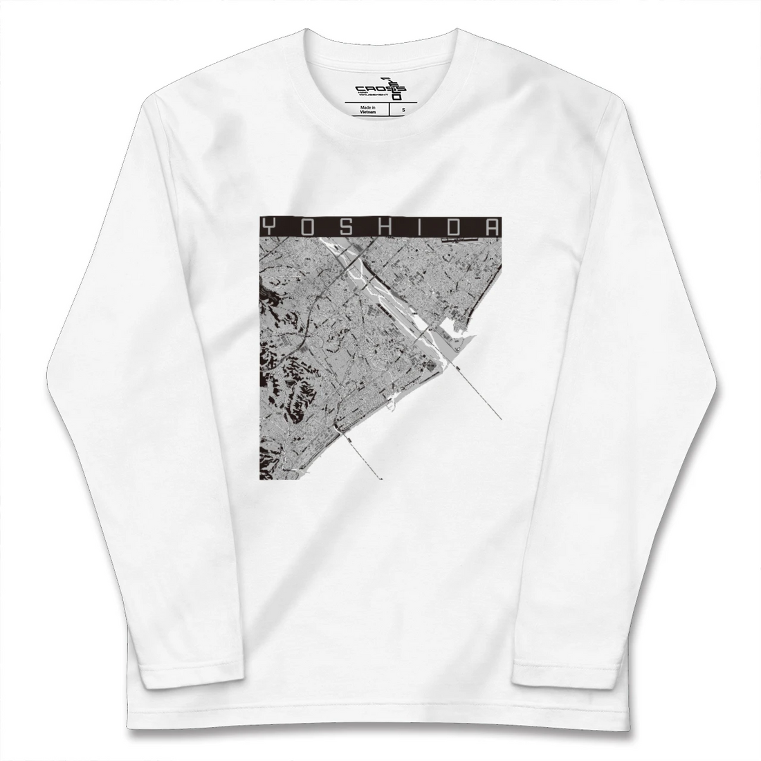 【吉田(静岡県)】地図柄ロングスリーブTシャツ