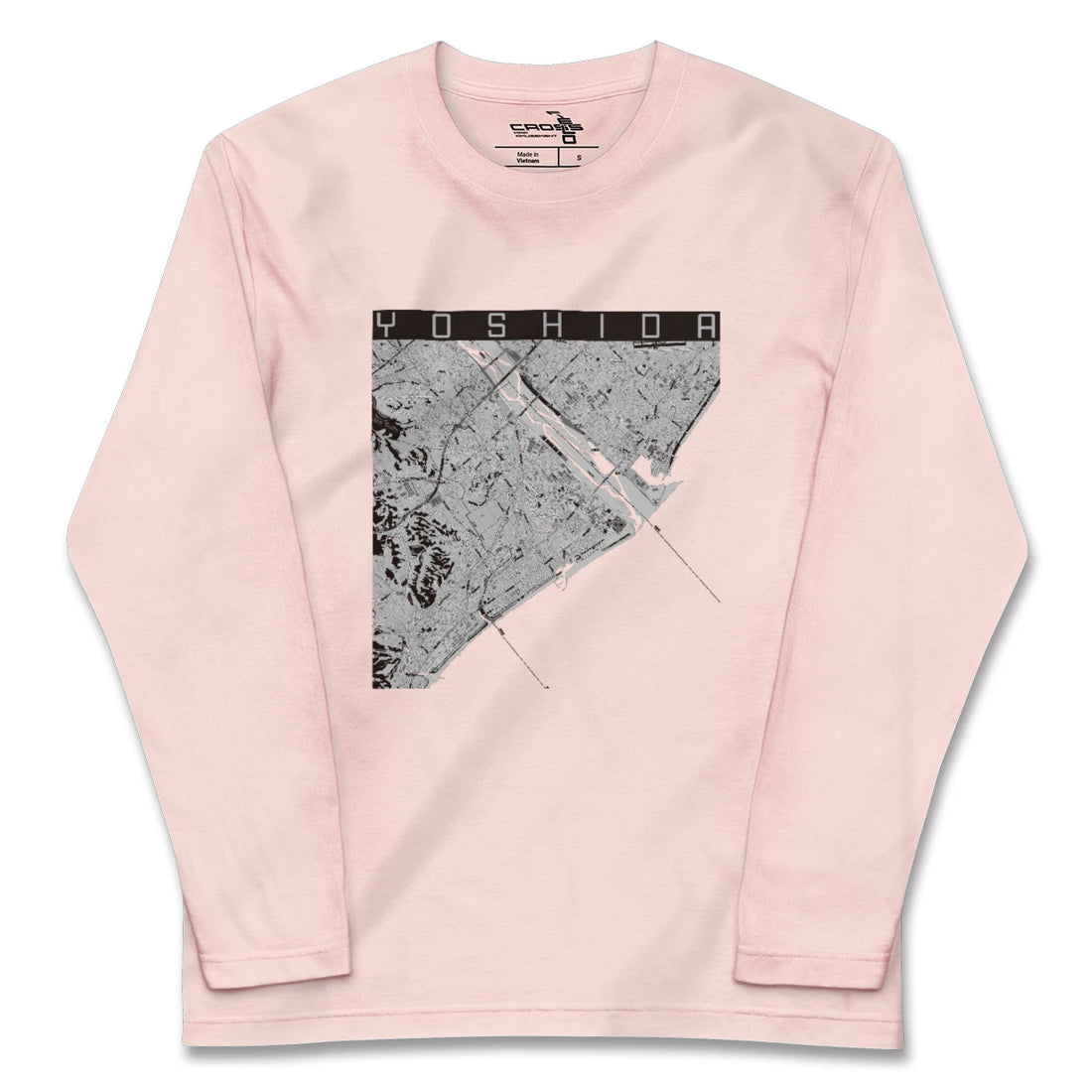 【吉田（静岡県）】地図柄ロングスリーブTシャツ