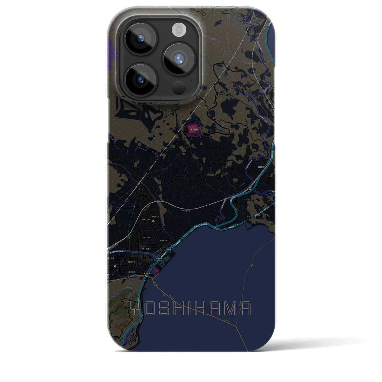 【吉浜（神奈川県）】地図柄iPhoneケース（バックカバータイプ）