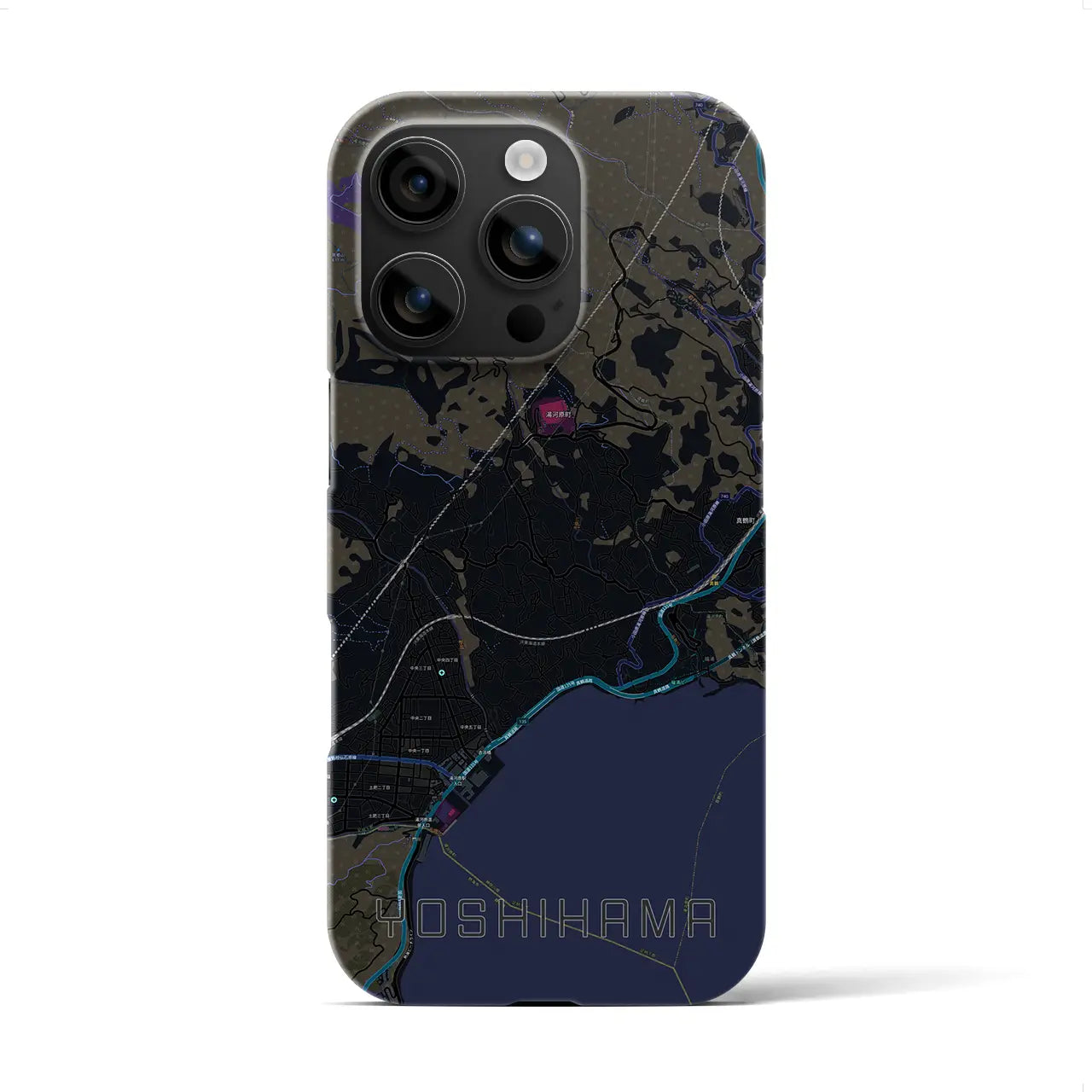 【吉浜（神奈川県）】地図柄iPhoneケース（バックカバータイプ）