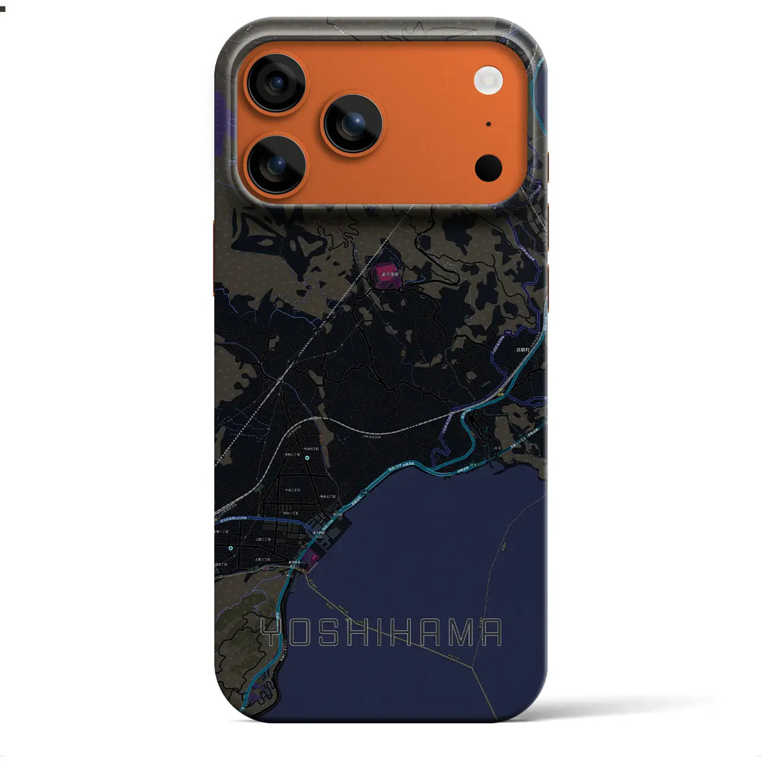 【吉浜（神奈川県）】地図柄iPhoneケース（バックカバータイプ）
