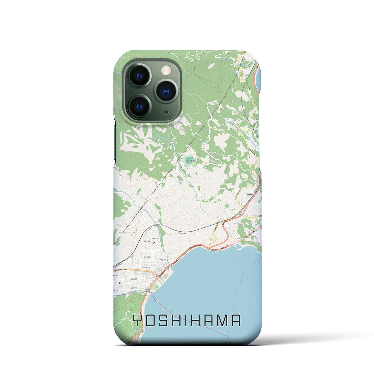 【吉浜（神奈川県）】地図柄iPhoneケース（バックカバータイプ）