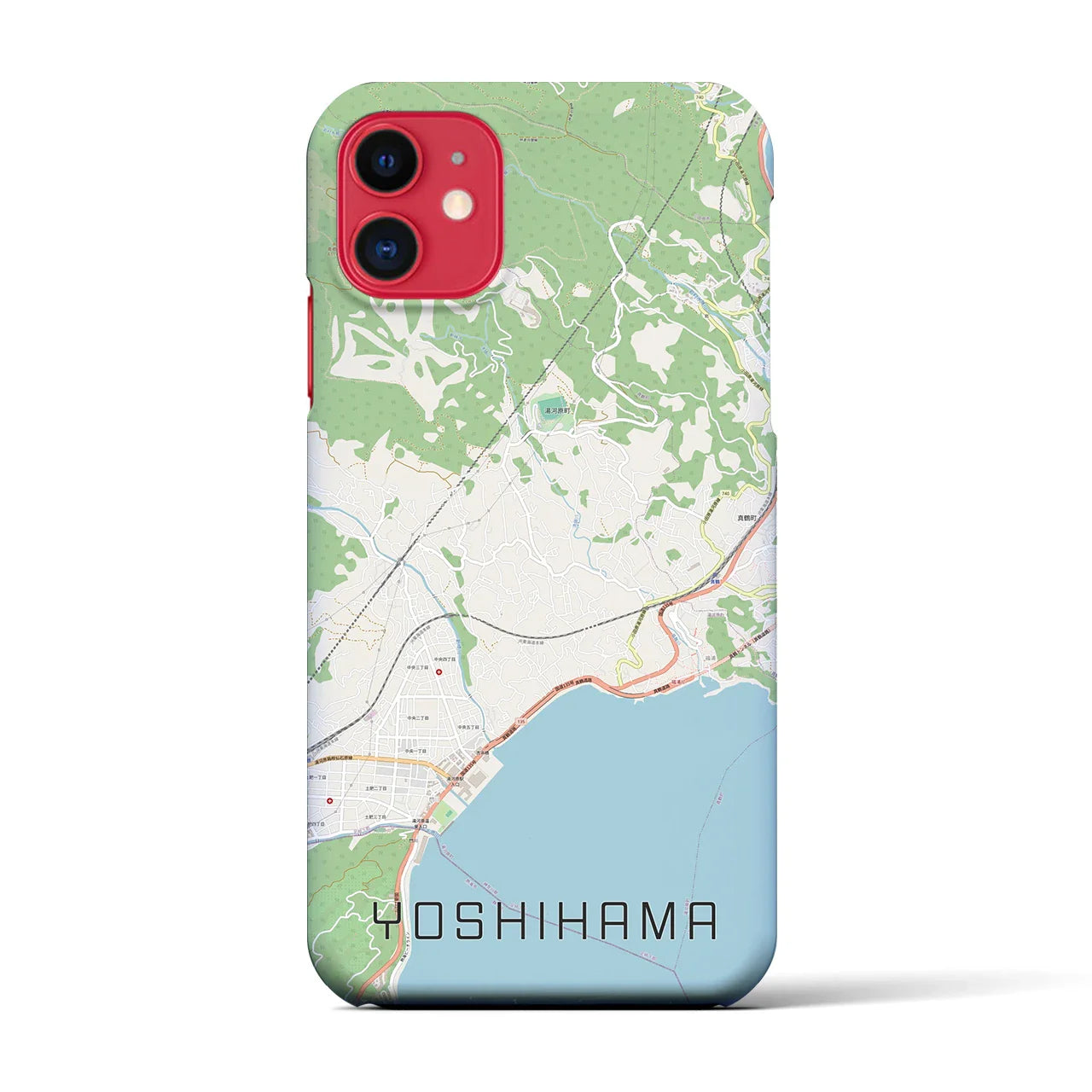 【吉浜（神奈川県）】地図柄iPhoneケース（バックカバータイプ）