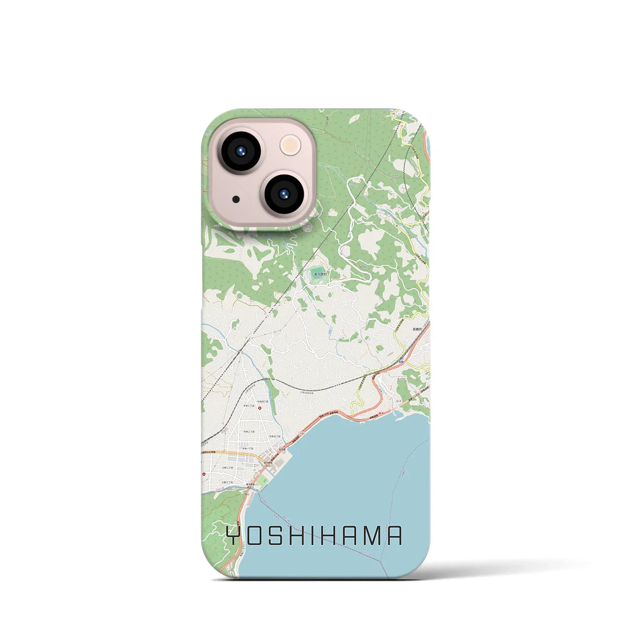 【吉浜（神奈川県）】地図柄iPhoneケース（バックカバータイプ）