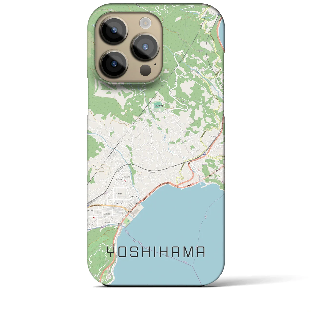 【吉浜（神奈川県）】地図柄iPhoneケース（バックカバータイプ）
