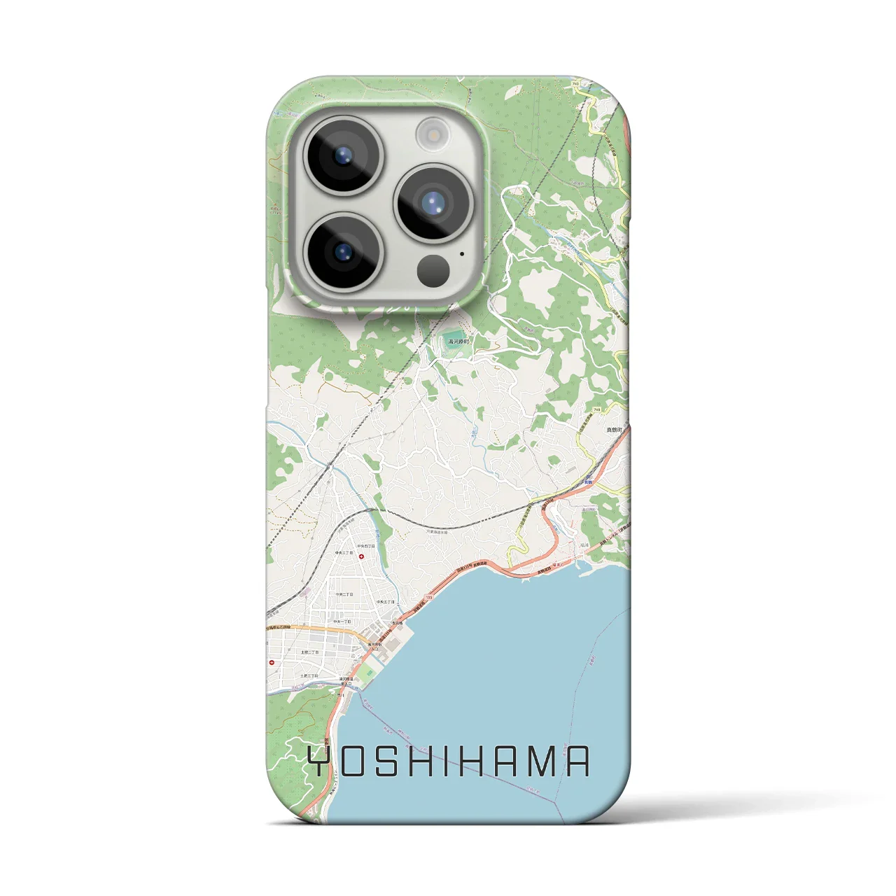 【吉浜（神奈川県）】地図柄iPhoneケース（バックカバータイプ）