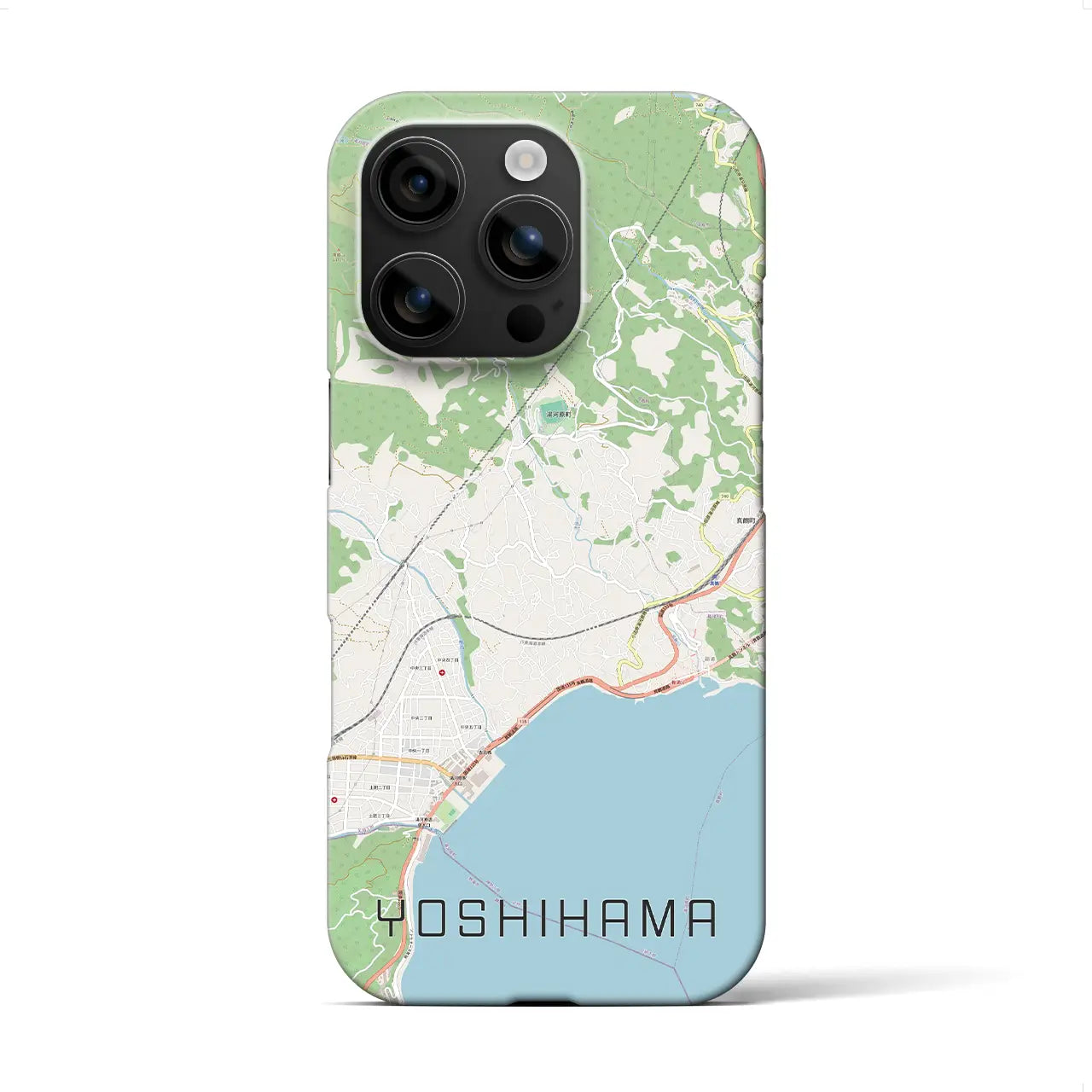 【吉浜（神奈川県）】地図柄iPhoneケース（バックカバータイプ）