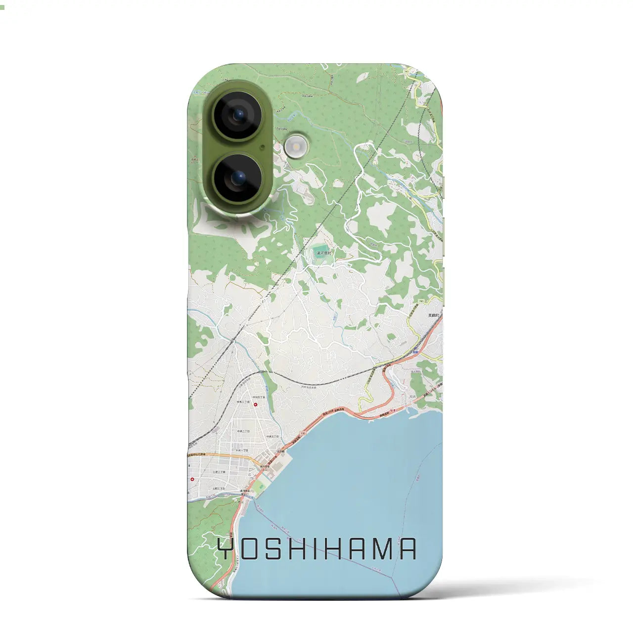【吉浜（神奈川県）】地図柄iPhoneケース（バックカバータイプ）