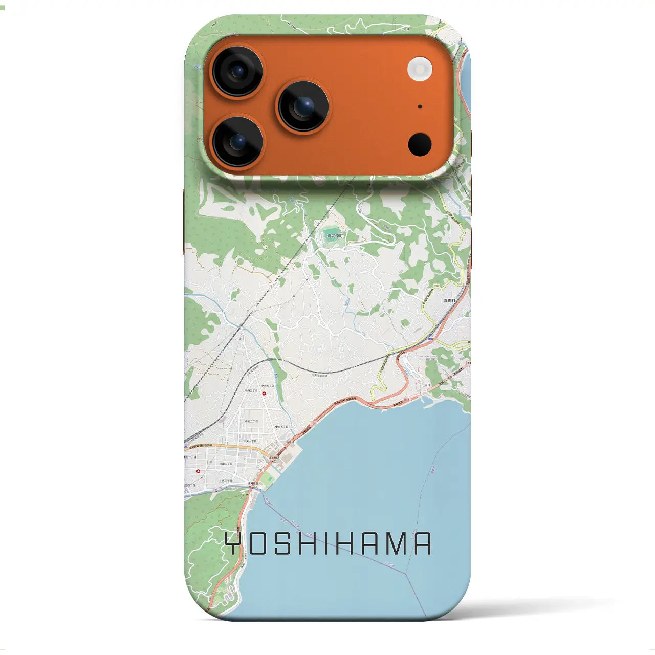 【吉浜（神奈川県）】地図柄iPhoneケース（バックカバータイプ）