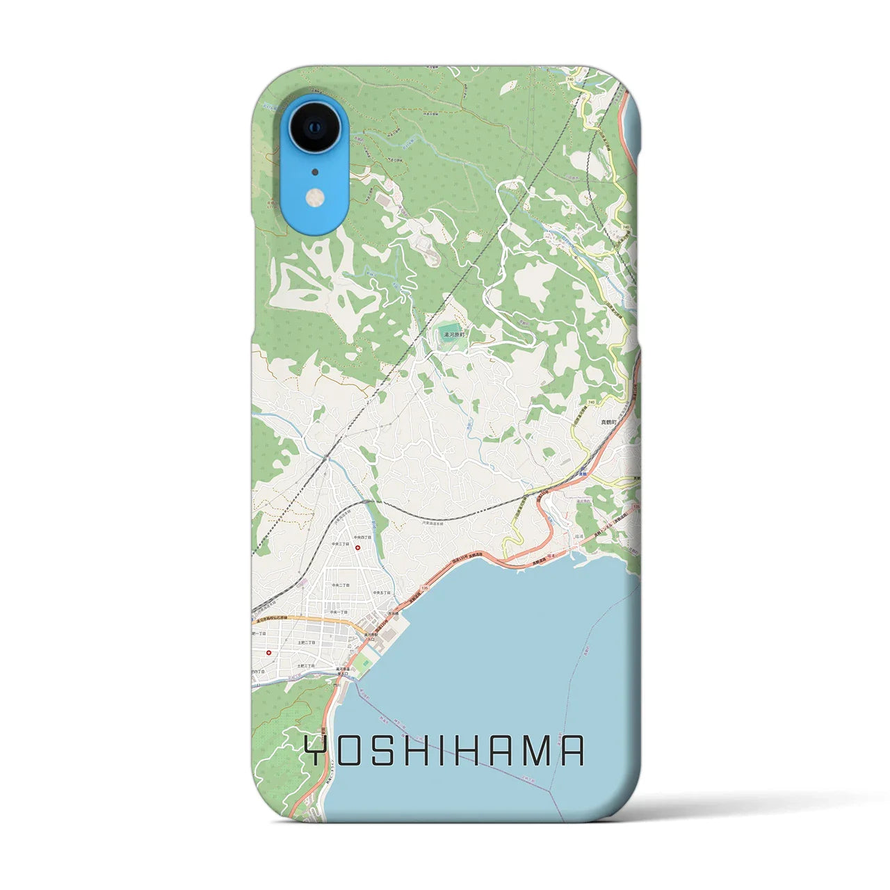 【吉浜（神奈川県）】地図柄iPhoneケース（バックカバータイプ）