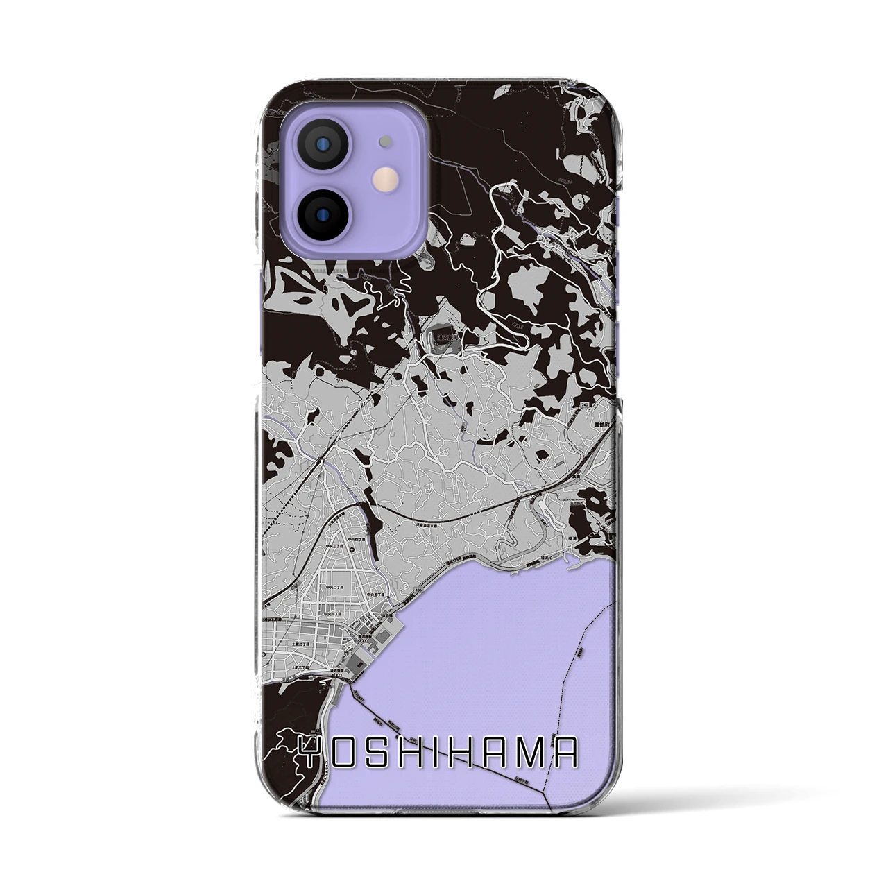 【吉浜（神奈川県）】地図柄iPhoneケース（クリアタイプ）