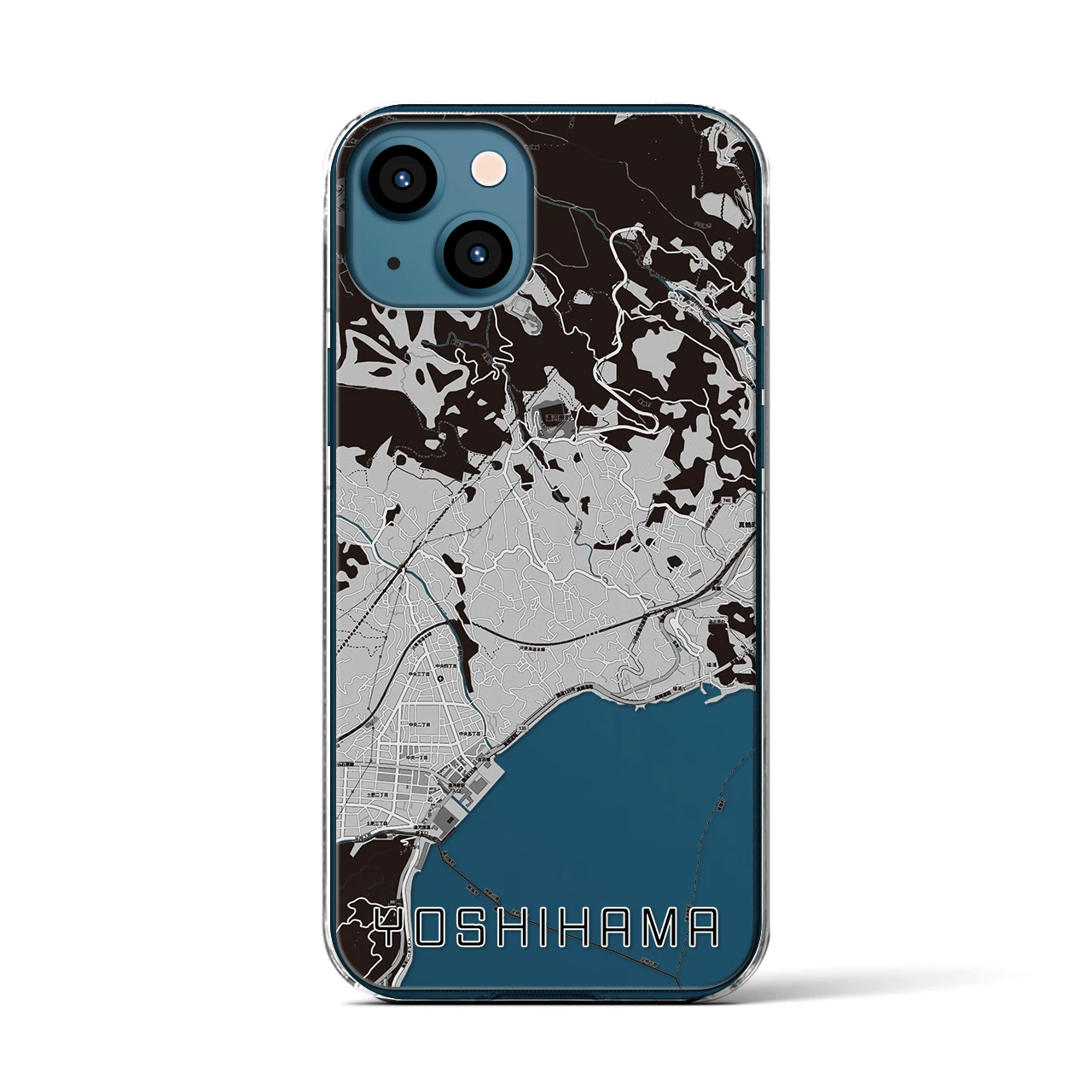 【吉浜（神奈川県）】地図柄iPhoneケース（クリアタイプ）