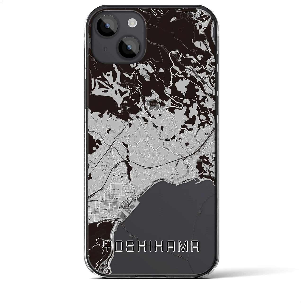 【吉浜（神奈川県）】地図柄iPhoneケース（クリアタイプ）