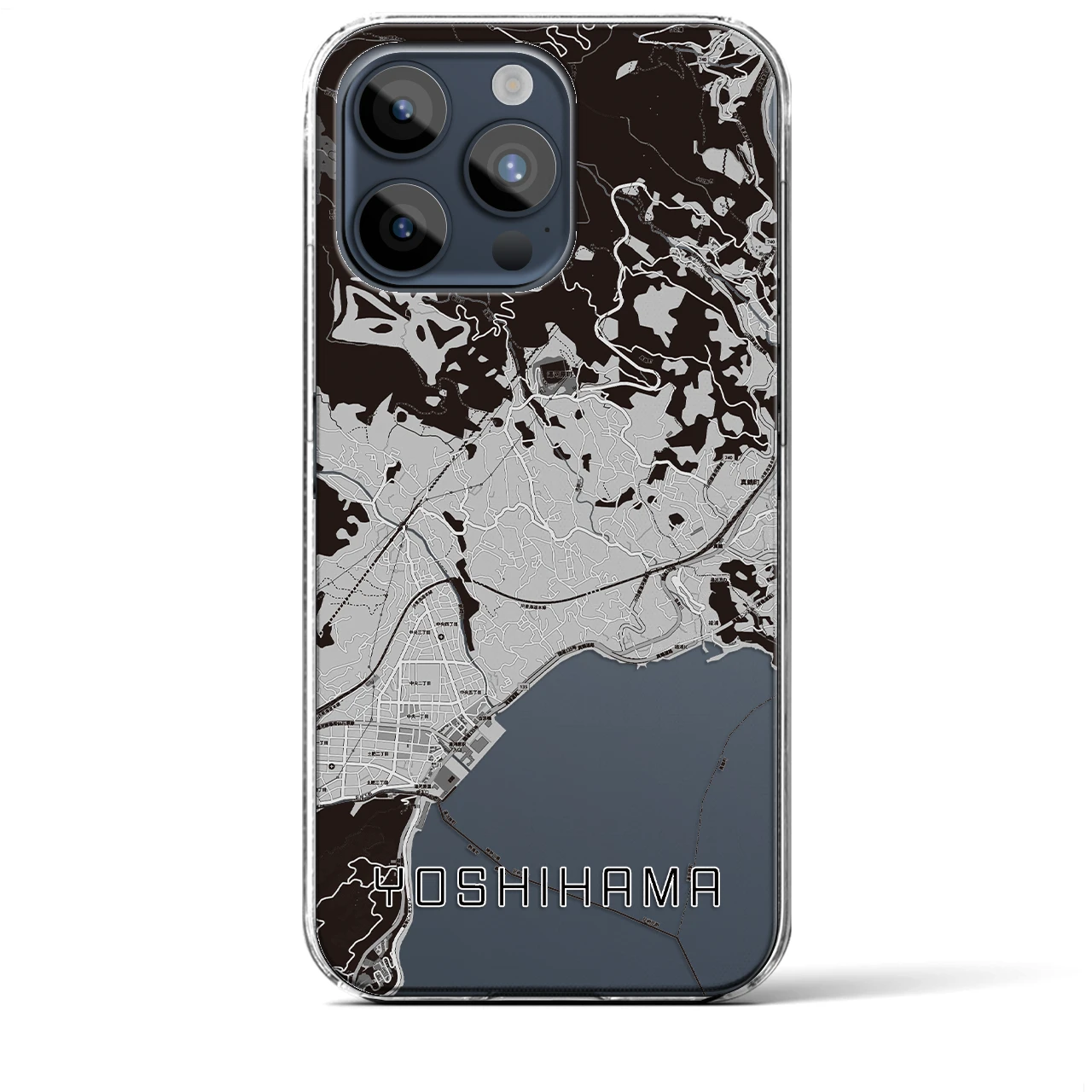 【吉浜（神奈川県）】地図柄iPhoneケース（クリアタイプ）