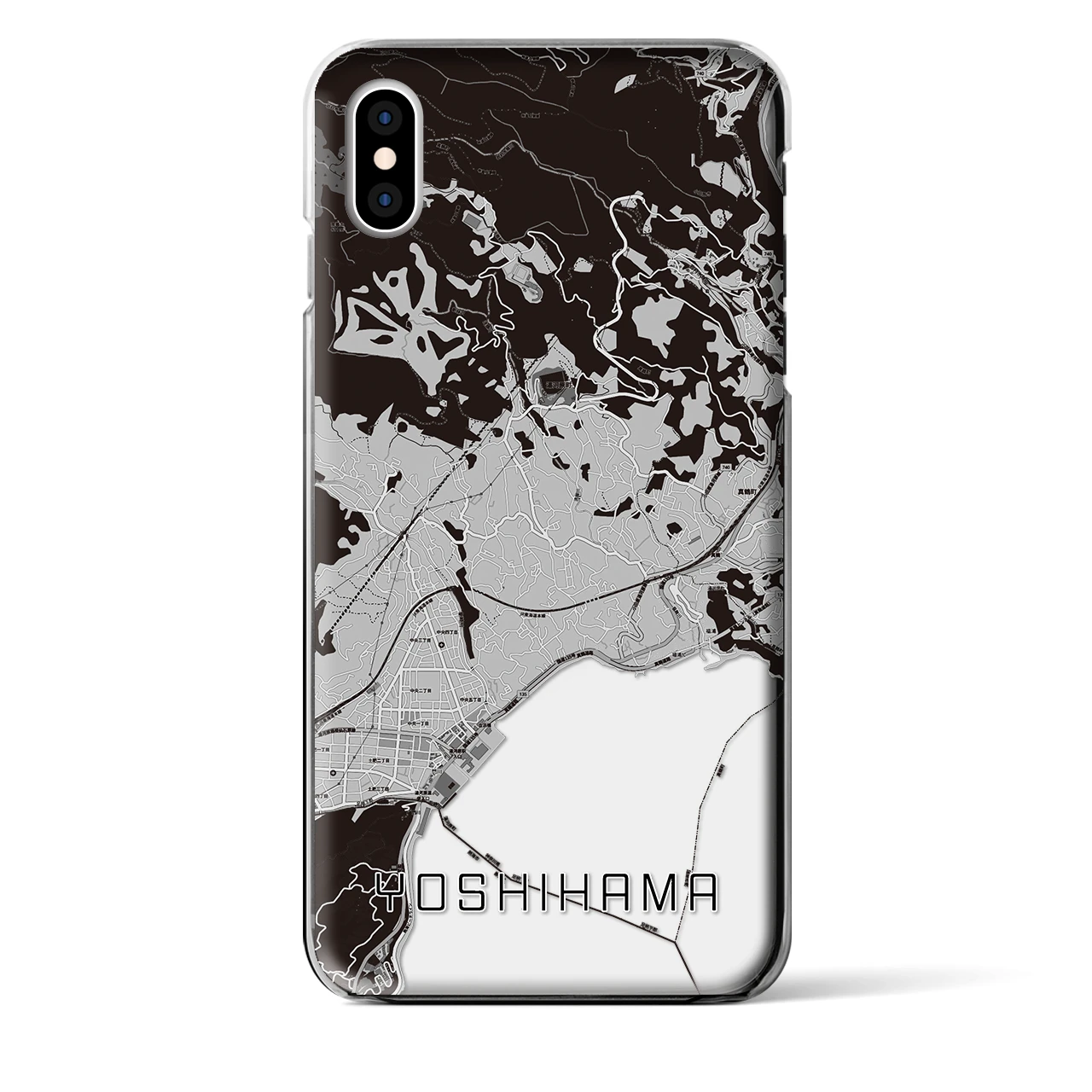 【吉浜（神奈川県）】地図柄iPhoneケース（クリアタイプ）