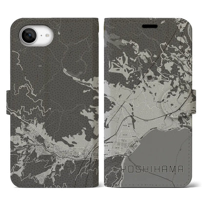 【吉浜（神奈川県）】地図柄iPhoneケース（手帳タイプ）