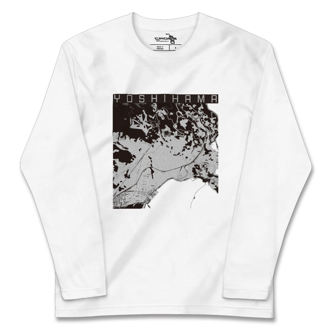 【吉浜(神奈川県)】地図柄ロングスリーブTシャツ