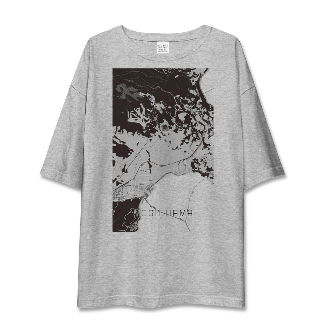 【吉浜（神奈川県）】地図柄ビッグシルエットTシャツ