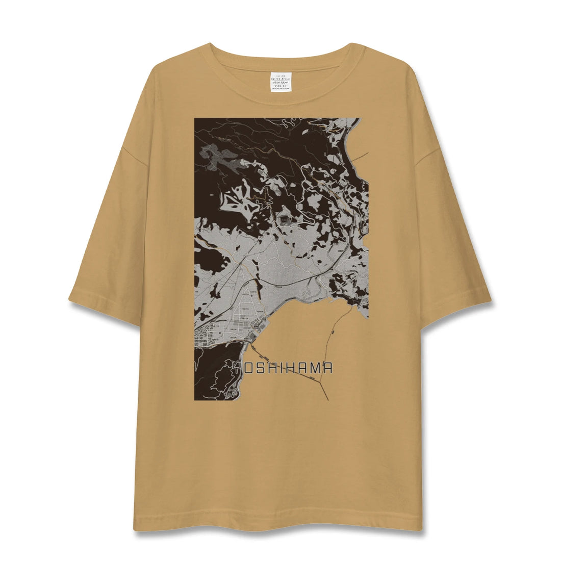 【吉浜(神奈川県)】地図柄ビッグシルエットTシャツ