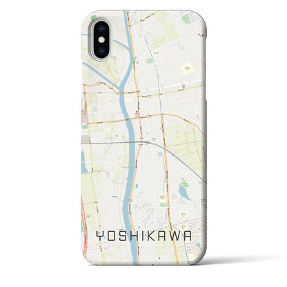 【吉川（埼玉県）】地図柄iPhoneケース（バックカバータイプ）