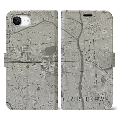 【吉川（埼玉県）】地図柄iPhoneケース（手帳タイプ）