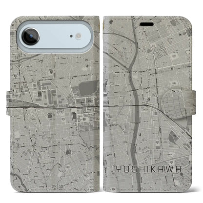 【吉川（埼玉県）】地図柄iPhoneケース（手帳タイプ）