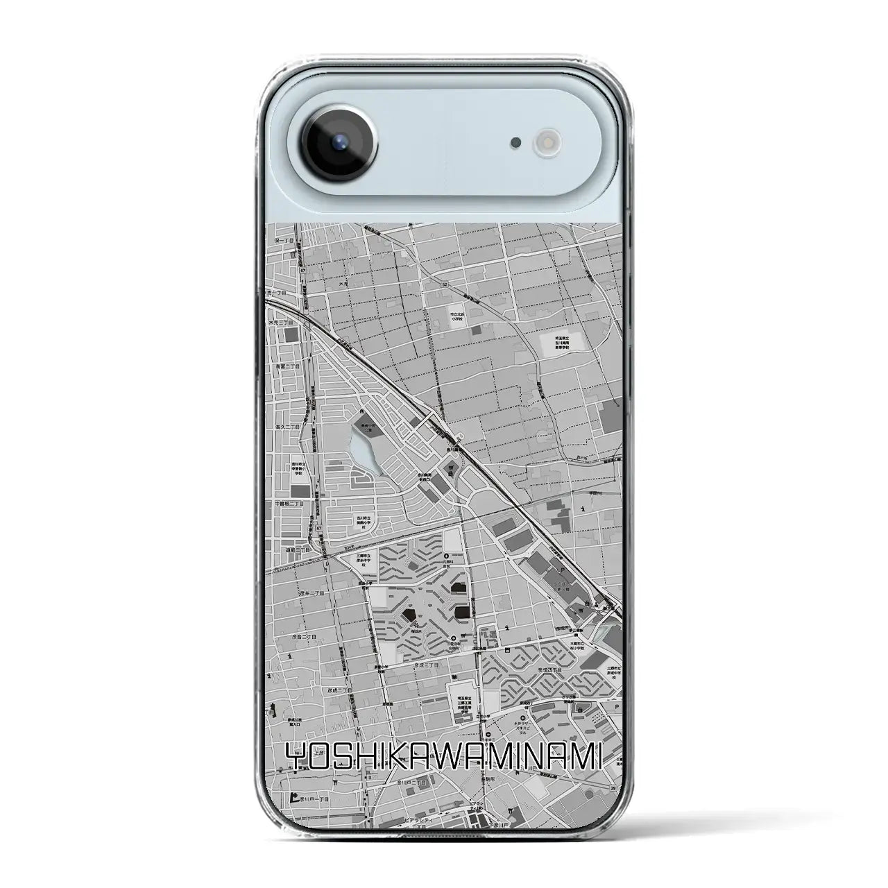 【吉川美南（埼玉県）】地図柄iPhoneケース（クリアタイプ）