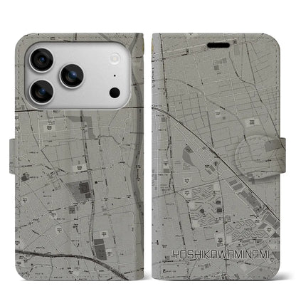 【吉川美南（埼玉県）】地図柄iPhoneケース（手帳タイプ）