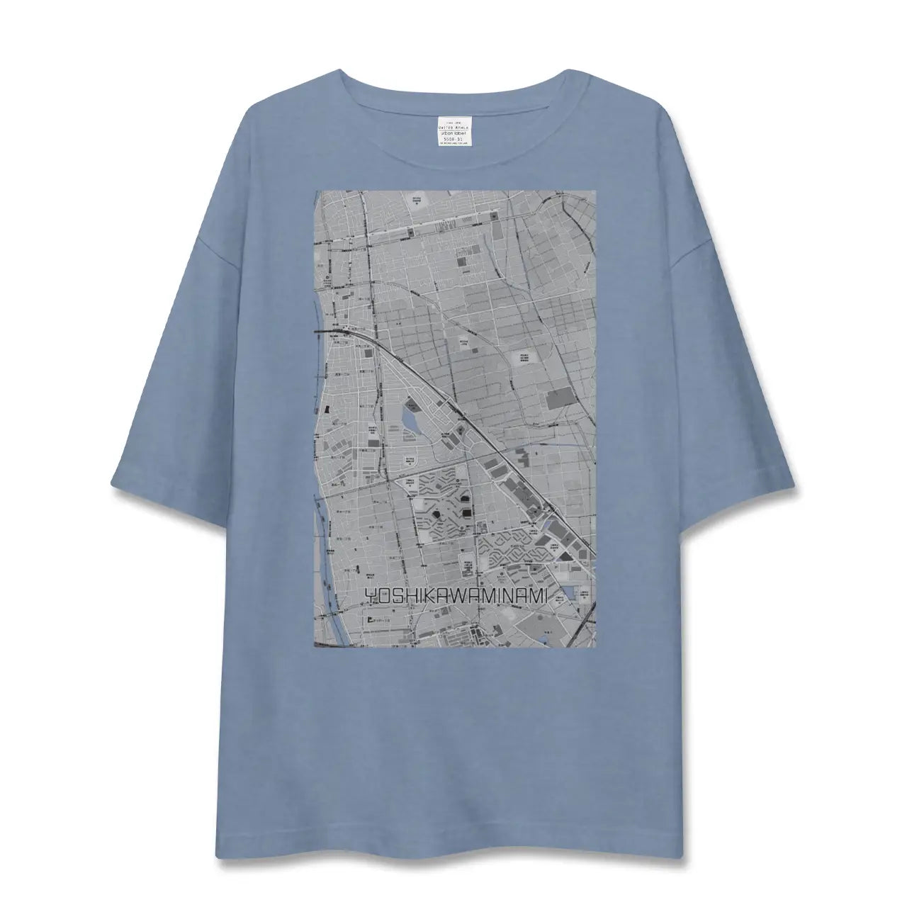 【吉川美南（埼玉県）】地図柄ビッグシルエットTシャツ