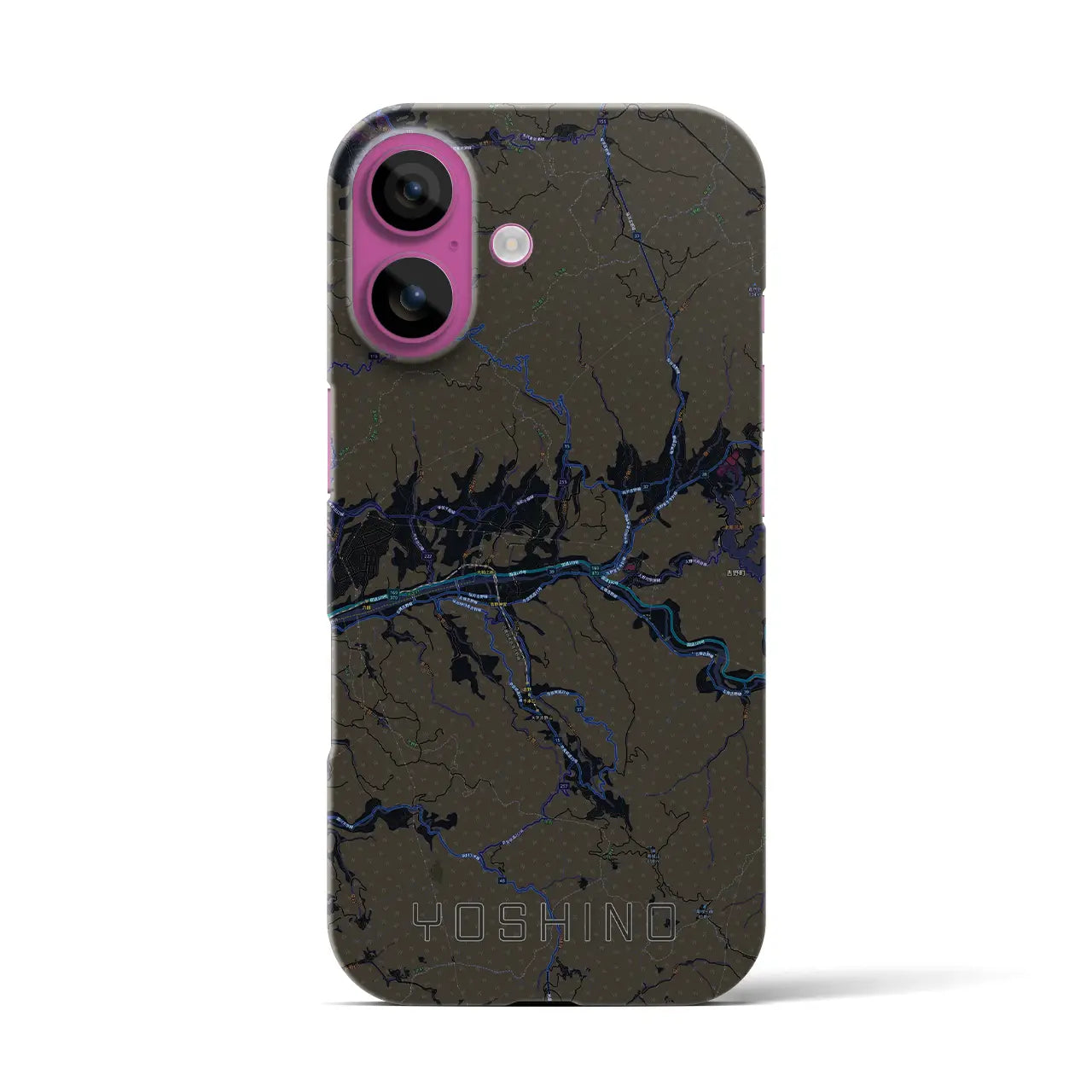 【吉野（奈良県）】地図柄iPhoneケース（バックカバータイプ）