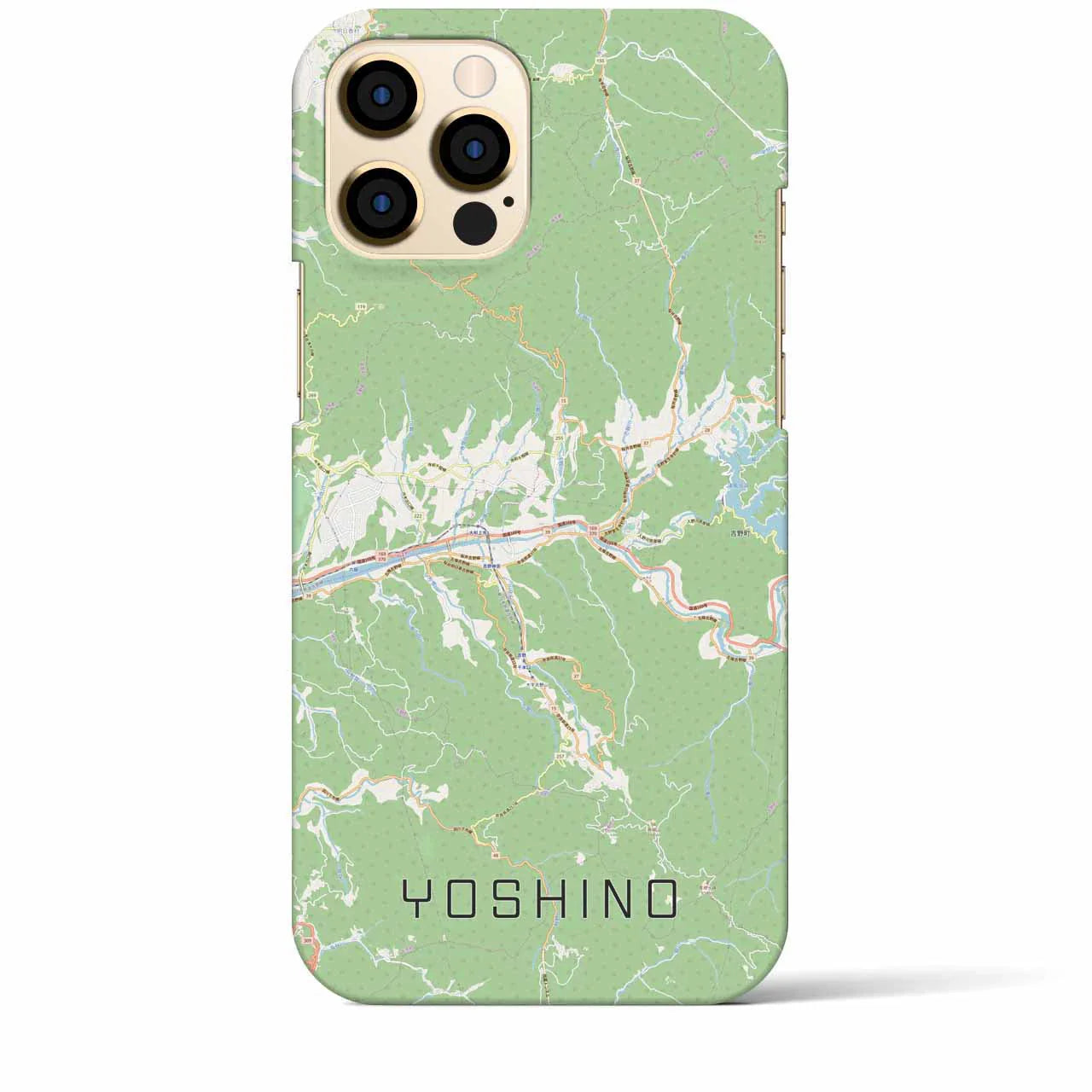 【吉野（奈良県）】地図柄iPhoneケース（バックカバータイプ）