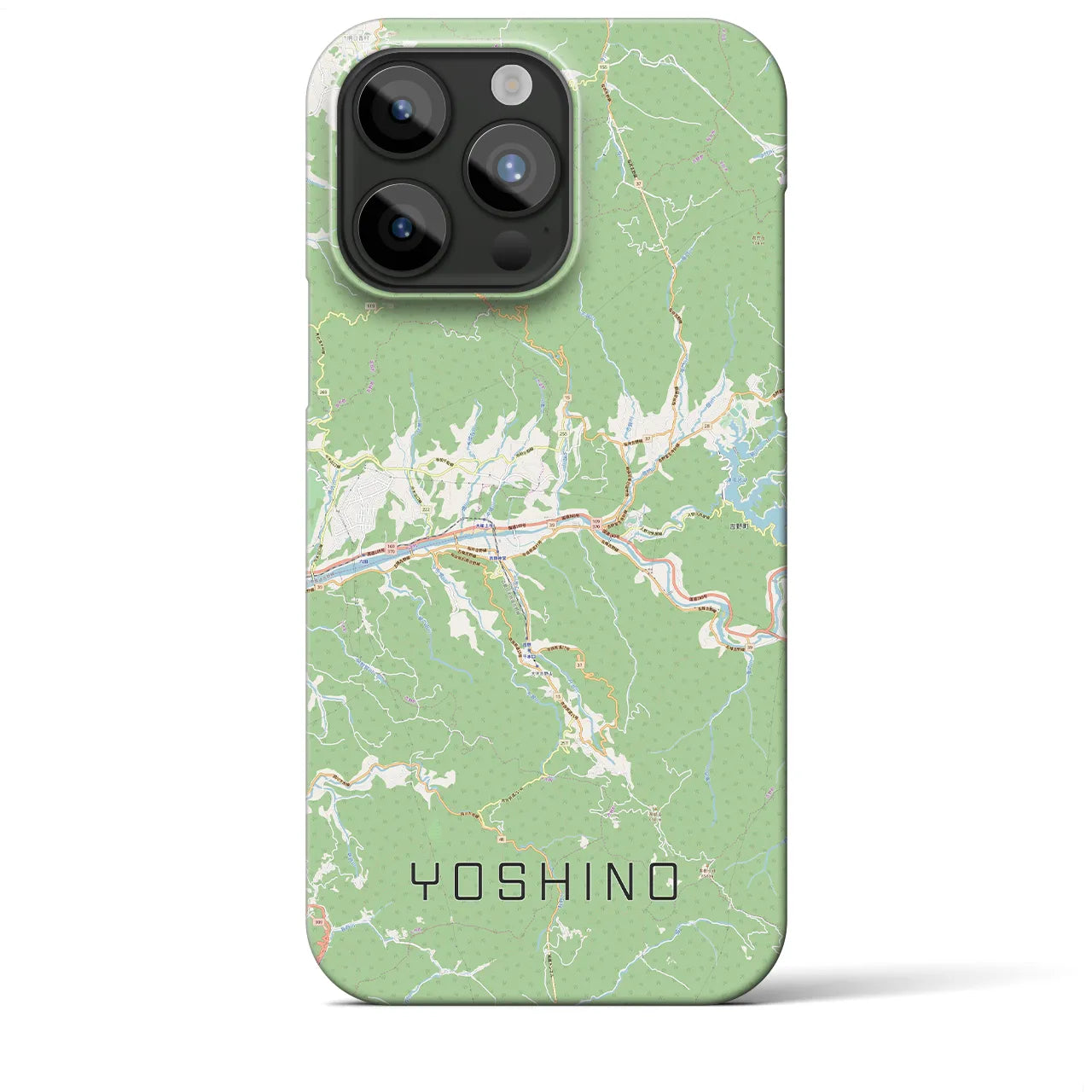 【吉野（奈良県）】地図柄iPhoneケース（バックカバータイプ）