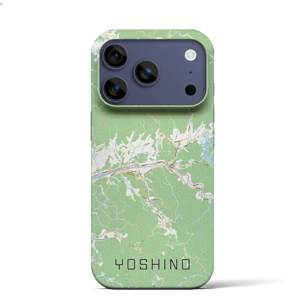 【吉野（奈良県）】地図柄iPhoneケース（バックカバータイプ）