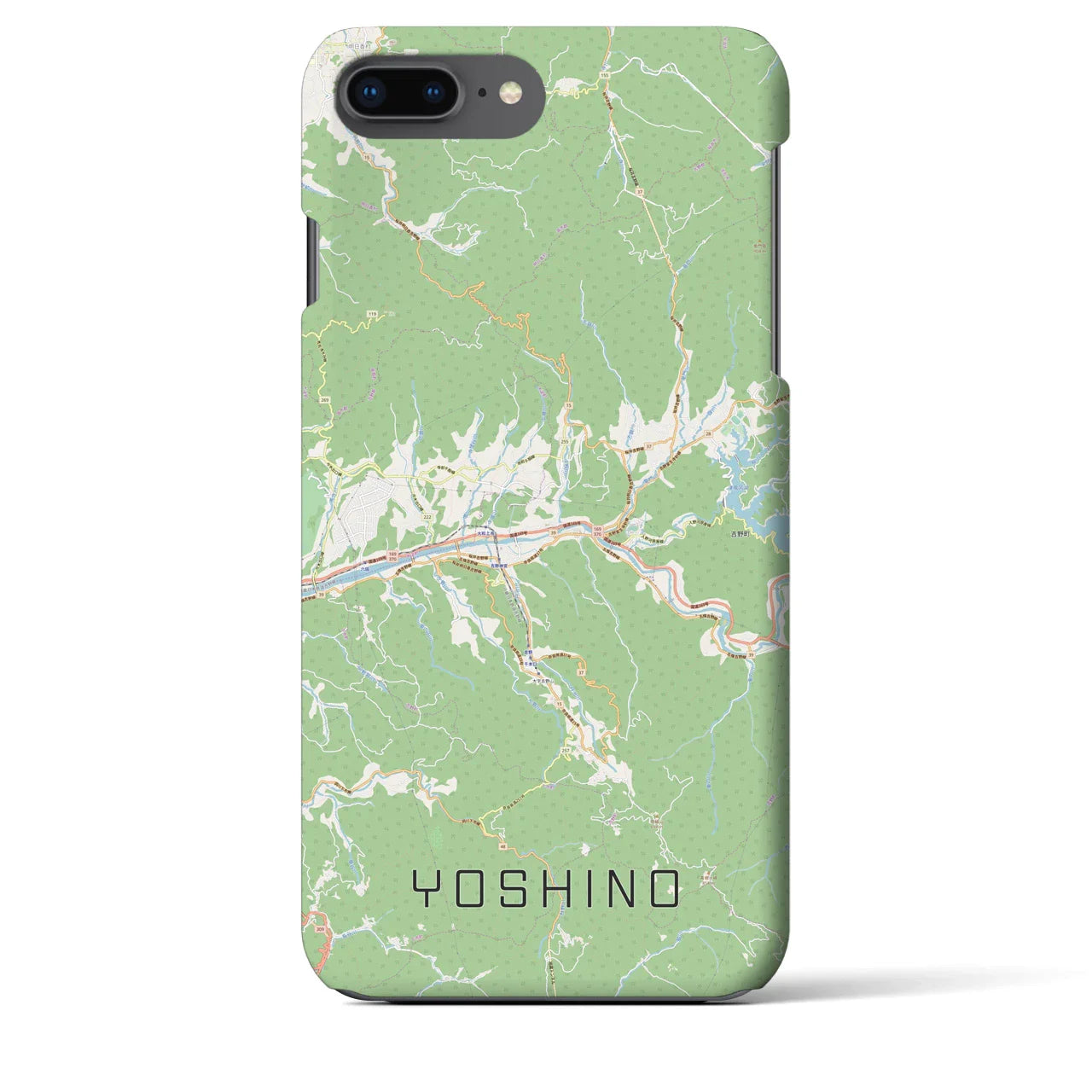 【吉野（奈良県）】地図柄iPhoneケース（バックカバータイプ）