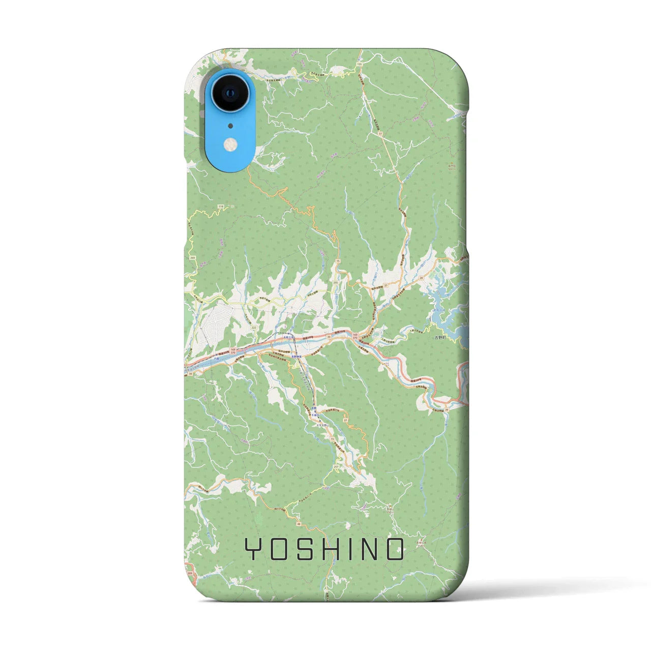 【吉野（奈良県）】地図柄iPhoneケース（バックカバータイプ）