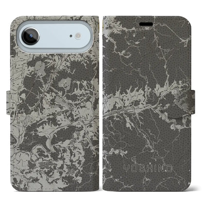 【吉野（奈良県）】地図柄iPhoneケース（手帳タイプ）