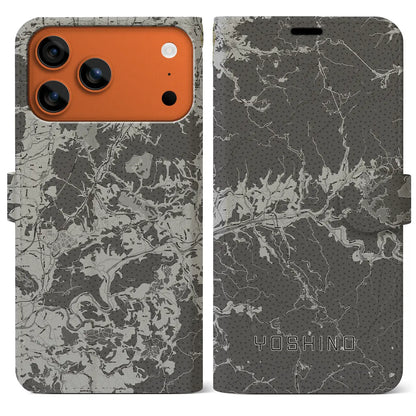 【吉野（奈良県）】地図柄iPhoneケース（手帳タイプ）