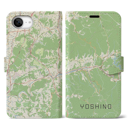 【吉野（奈良県）】地図柄iPhoneケース（手帳タイプ）