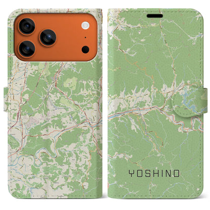 【吉野（奈良県）】地図柄iPhoneケース（手帳タイプ）