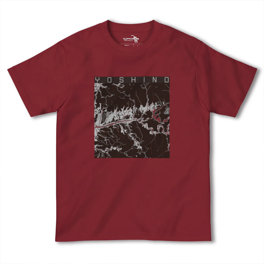 【吉野(奈良県)】地図柄ヘビーウェイトTシャツ