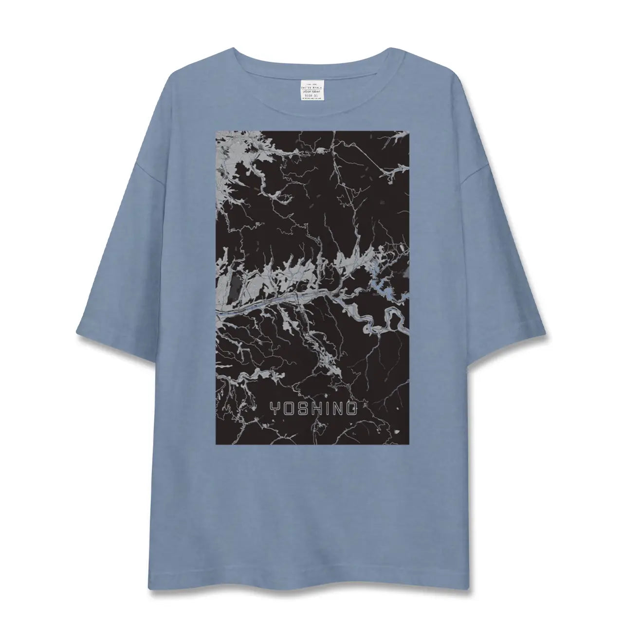 【吉野（奈良県）】地図柄ビッグシルエットTシャツ