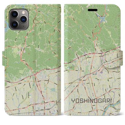 【吉野ヶ里（佐賀県）】地図柄iPhoneケース（手帳タイプ）