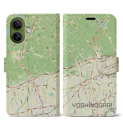 【吉野ヶ里（佐賀県）】地図柄iPhoneケース（手帳タイプ）