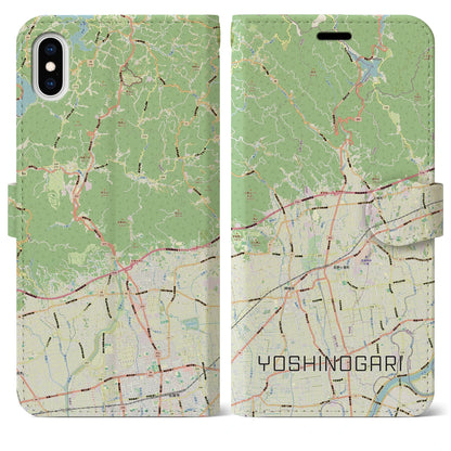 【吉野ヶ里（佐賀県）】地図柄iPhoneケース（手帳タイプ）