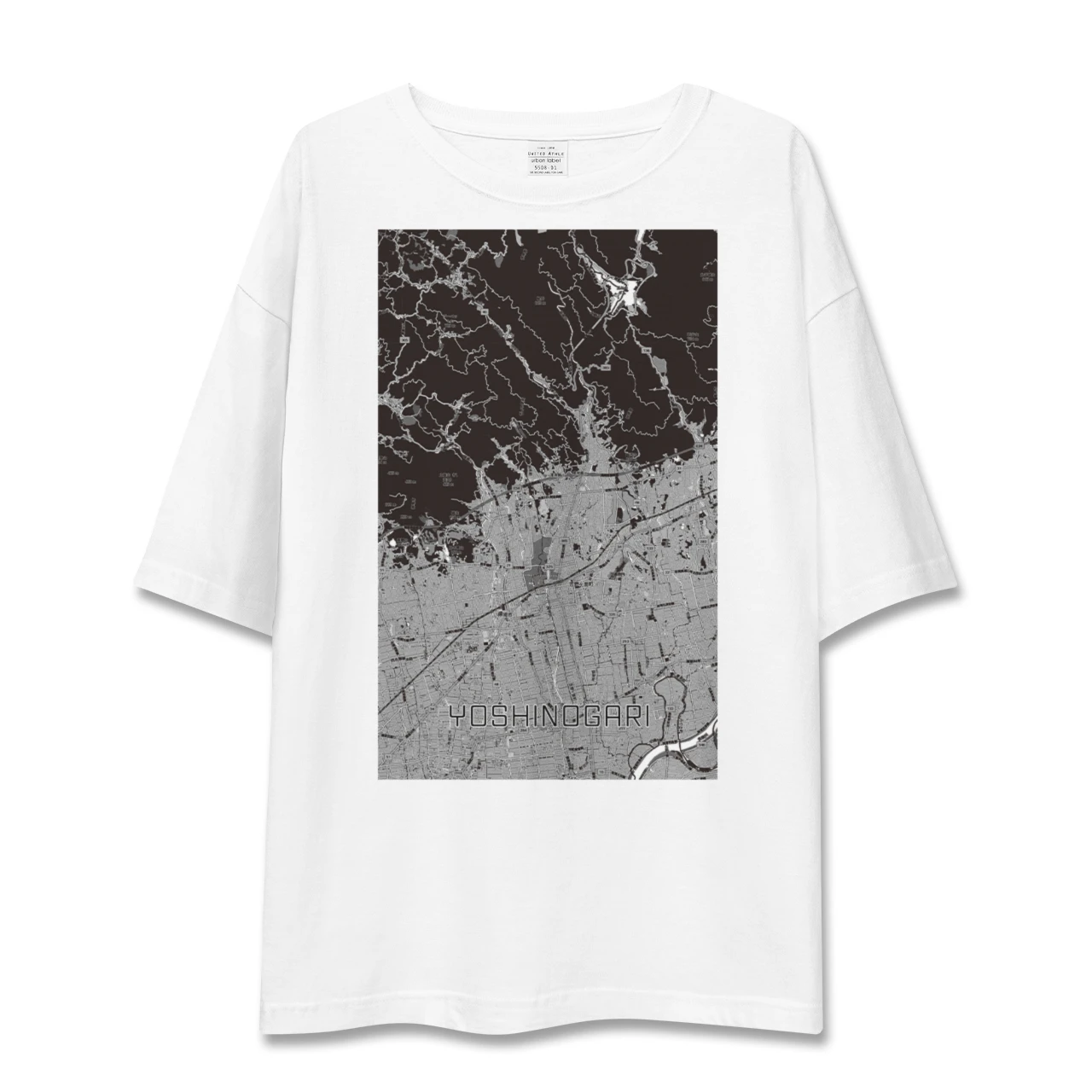 【吉野ヶ里（佐賀県）】地図柄ビッグシルエットTシャツ