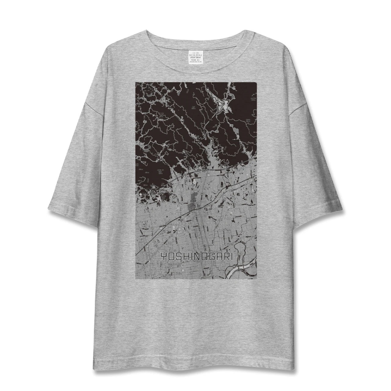 【吉野ヶ里（佐賀県）】地図柄ビッグシルエットTシャツ