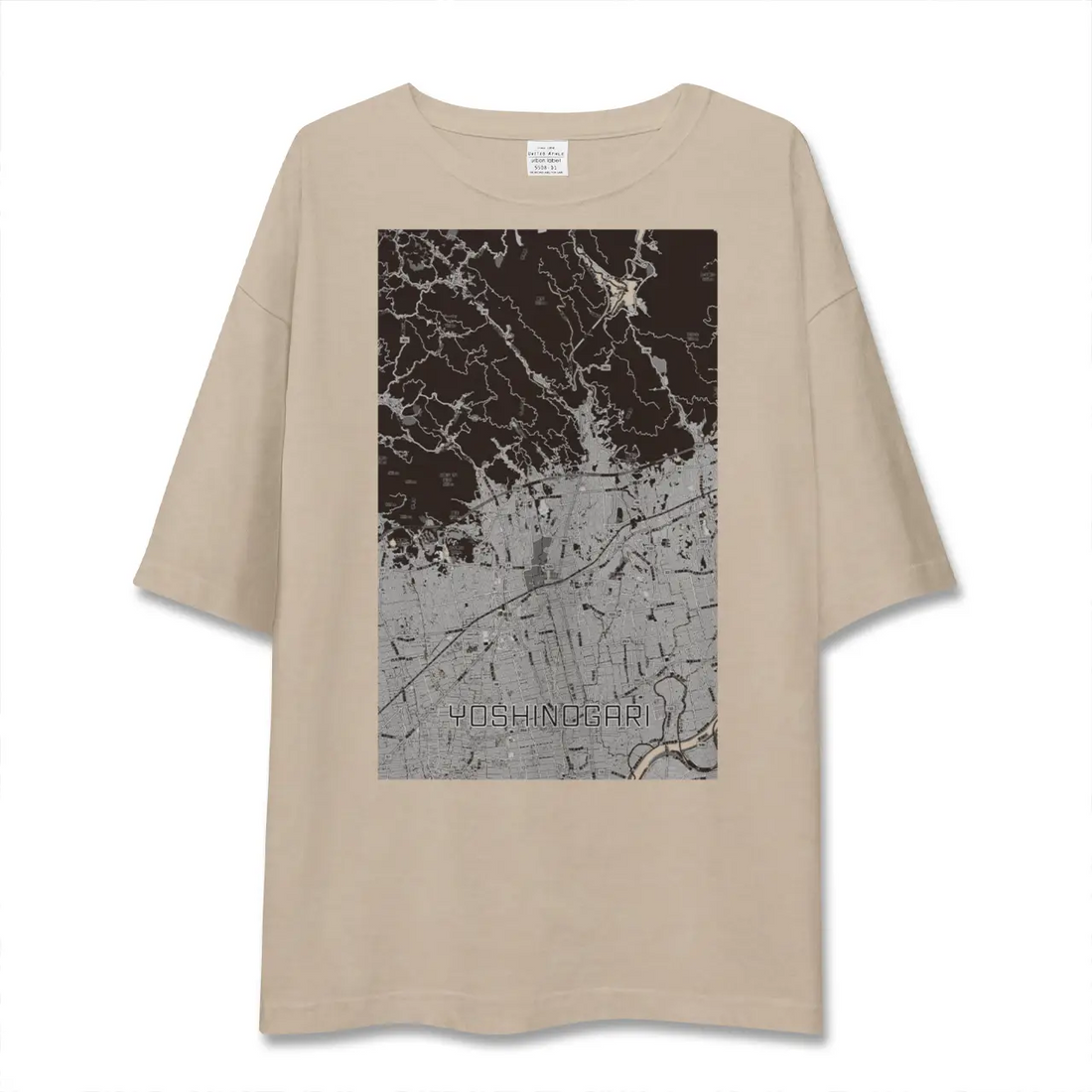 【吉野ヶ里（佐賀県）】地図柄ビッグシルエットTシャツ